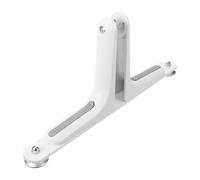 FOMIYES Metal Room Divider Base with White Mobile Screen Holder Feet, Thickened Folding Partition Stand for Office and Home Privacy Screens, Floor Support Bracket for Single Panel Dividers