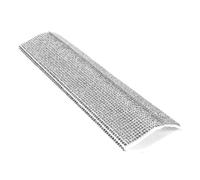 FOMIYES Mic Handle Sleeve Rhinestone Microphone Cover for Stage Performance and Karaoke Wired Mic Protector