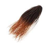 FOMIYES Micro Brazilian Curly Crochet Hair Lightweight Afro Water Wave Braiding Extensions Comfortable Synthetic Micro Braids for African Hairstyles