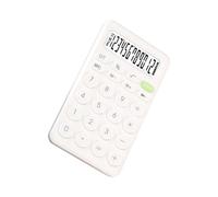 FOMIYES Mini 8-Digit Calculator for Students and Office Use, White Candy Color Desktop Calculating Device for School Learning and Accounting Tasks
