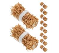 FOMIYES Mini Hay Bales 12Pcs Decorative Straw Haystack 2.5Cm for Dollhouse Accessories and Outdoor Garden Scenery Photography Props