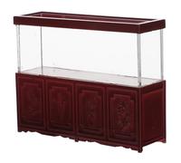 FOMIYES Miniature Fish Tank Model Red Ming Style Vintage Dollhouse Accessories Table Centerpiece Indoor Sand Tray Decoration for Architecture Craft