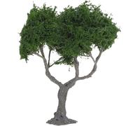 FOMIYES Miniature Landscape Tree Model 10cm Summer Green Plastic Tree Figurine for Model Train Scenery, Dioramas and Architectural Craft Projects,