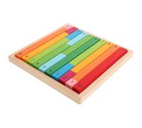 FOMIYES Montessori Educational Math Sticks Wooden Counting Rods for Preschool Decimal Learning Colorful Math Teaching Tools