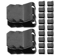 FOMIYES mud flap retainer clips 30pcs U shaped iron car splash guard retainers for auto repair professionals vehicle maintenance and repair