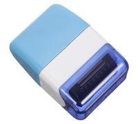 FOMIYES Multi-Function Confidential Roller Stamp Blue Portable Self-Inking Address Stamper Privacy Information Protection Seal Identity Theft Security Accessory for Office Use