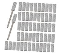 FOMIYES Nail Drill Bits with Precision Sanding Bands for Acrylic Gel Nails Compact Portable Manicure Pedicure Tool with Mandrel Bits and Dead Skin Removal