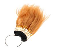 FOMIYES Natural Human Hair Color Testing Rings for Salon Training Real Hair Samples with Diverse Shades for Dyeing Practice and Hairstyling Color Sample Rings for Professional Use