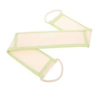 FOMIYES Natural Loofah Back Scrubber with Green Edged Strap Gentle Exfoliating Bath Back Cleaner for Men and Women for Smooth Skin and Easy to Use