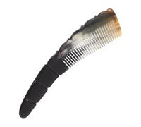 FOMIYES Natural Ox Horn Hair Comb for Women Portable Scalp Massager with Smooth Handle Multi Purpose Comb for Hair Styling and Scalp Circulation Durable Handmade Design Friends and Family