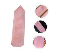 FOMIYES Natural Pink Crystal Pillar Hexagonal Stone Polished Healing Mineral Decor Feng Shui Ornament Home and Office