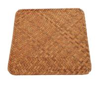 FOMIYES Natural Straw Woven Table Mats with Antislip Design and Heat Resistant Feature, 20x20 Cm Seagrass Placemats for Coffee Tables and Dining Room in Retro Vintage Style