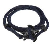 FOMIYES Navy Blue Rope Turtle Bracelet for Men and Women, Milanese Chain Sea Turtle String Bracelet, Decorative Nautical Jewelry Wristband for Beach and Daily Wear