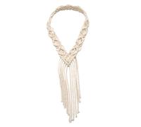 FOMIYES Nordic Style Cotton Rope Headband for Women Delicate Hand-woven Hair Accessory Comfortable Lightweight Travel and Everyday Wear Bohemian Chic Design with Long Fringe Colorfast