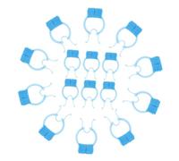 FOMIYES Nose Stopper Clips 16pcs Blue Nasal Breathing Training Clips Professional Nose Bleed Stoppers Portable for Respiratory Exercise and Snoring Relief