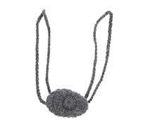FOMIYES Nose Warmer Breathable Hand Made Wool Weaving for Cold Weather Unisex Design for Skiing Running and Outdoor Activities Grey