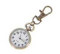 FOMIYES Nurse Pocket Watch with Keyring Hanging Fob Clip Minimalist Analog Nurse Watch for Women and Students for Nursing Essentials
