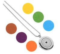 FOMIYES Openable Heart Shaped Stainless Steel Aroma Pendant Necklace for Women Decorative Essential Oil Diffuser Jewelry Valentine Day and Birthday Durable Fragrance Lockets Random Color