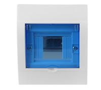 FOMIYES Outdoor Plastic Electrical Distribution Box with 4-way Breaker Protection, Easy to Clean and Secure, Sleek Modern Design for House and Workshop Use