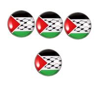 FOMIYES Palestine Flag Brooch Pin Unique Lapel Badge for Clothing Bags Backpacks Lightweight Material Elegant Patriotic Accessory with Style