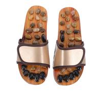 FOMIYES Pebble Massage Slippers for Foot Therapy Indoor Outdoor Acupressure Sandals for Fatigue Relief Footwear for Home Office Use