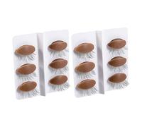 FOMIYES Perfect Makeup Training Tool 6 Pairs Silicone Eyelids for Mannequin Head Reusable Odorless