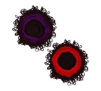 FOMIYES Photography Wig Cap Soft Knitted Costume Hat for Realistic Design for Photo Shoots Cosplay and Halloween Comfortable Fit Purple Red