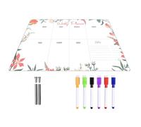 FOMIYES Planning Whiteboard Acrylic Memo Writing Board 12x8x0.2inch Delicate Dry Erase Reusable Board for Weekly Plans and Reminders