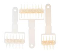 FOMIYES Plastic Dough Roller 3Pcs with Spikes Handheld Pastry and Pizza Dough Puncher Tool for Baking Bread and Pastry Multipurpose Set with Different Sizes for Beginners