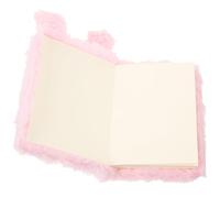 FOMIYES Plush Bunny Notepad, Mini Pink Rabbit Diary Journal with Soft Fluffy Cover, Portable Writing Book Suitable for Teens