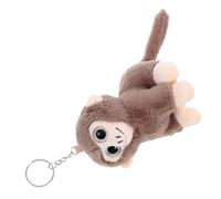 FOMIYES Plush Monkey Keychain Soft Stuffed Animal Pendant Bag Charm for Adults Adorable Brown Monkey Plush Fabric Keyring Accessory for Handbag Backpack Decoration
