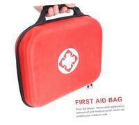FOMIYES Portable Emergency Medical Storage Bag Red Zipper Medicine Pouch for Travel and Home Use Compact Kit Organizer with Protective Design for Injury and Accident Supplies