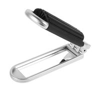 FOMIYES Portable Folding Hair Brush with Mirror for Travel Compact Detangling Comb for Wet and Dry Hair Easy-clean Silver Hairbrush for Women the Go