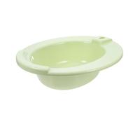 FOMIYES Portable Light Green Plastic Sitz Bath for Elderly and Women with Wall Mount Hole, Wide Seat, and Overflow Hole, for Postsurgery Care and Comfortable Bathing in Home Bathrooms