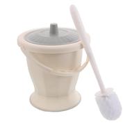 FOMIYES Portable Lightweight Cleaning Brush and Adult Lid with Pot Urinal Plastic Spittoon 23.5x23.5x23.5cm, Leakproof Toilet for Bedside Seniors and Emergencies Outdoors