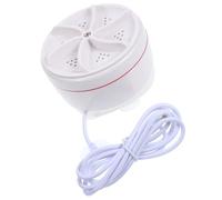FOMIYES Portable Mini Ultrasonic Washing Machine for Clothes and Socks, Foldable Travel Washer with Turbine Cleaner, Compact White Washer for Underwear and Small Laundry