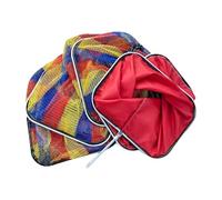 FOMIYES Portable Quick-Dry Square Fishing Net Mesh Cast Net 23x23cm Mouth Cloth 1.5m Handle Fish Guard Basket for Coarse and Fishing Equipment