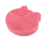 FOMIYES Portable Silicone Makeup Brush Cleaner Pad and Drying Rack Reusable Bear-shaped Holder for Travel and Home Storage Dual-surface Scrubber for Dirt and Oil Removal