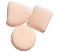 FOMIYES Powder Puff, 3pcs Round Triangle Soft Hydrophilic Polyurethane Sponge Makeup Tool for Dual-use Wet And Dry