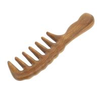 FOMIYES Premium Wooden Hairdressing Comb Natural Green Sandalwood Meridian Scalp Massager Lightweight Hair Detangling Tool for Neck and Back Acupressure Therapy Gift