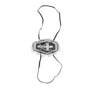 FOMIYES Punk Cross Eye Mask with Coffin Cross Detailing, Black Cloth Single Eye Patch Featuring Light Shielding and Elastic Strap for Themed Occasions and Photoshoots
