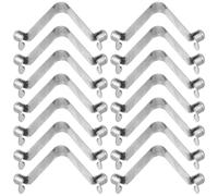 FOMIYES Push Button Clasp Spring Clips 40Pcs V Shape Kayak Paddle Snap Double-Ended Tube Locking Pins for Outdoor Boating and Tent Poles