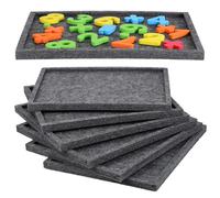 FOMIYES Puzzle Sorting Trays 6pcs Felt Block Puzzle Organizer Foldable Storage Tray 30x24cm with Stackable Multifunctional Sorting Boards