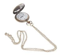 FOMIYES Quartz Movement Pocket Watch Vintage 3D Rose Pattern Hanging Necklace Watch Unisex Clothing Accessory for Daily Wear