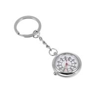 FOMIYES Quartz Nurse Watch Keychain with Pendant Pocket Fob for Nurses Doctors and Students Dial Stylish Silver Hanging Watch Gift