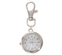 FOMIYES Quartz Pocket Watch Keychain Metal Nurse Watch Clip-on Fob for Doctors Nurses Key Accessory Font Colour Random