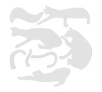 FOMIYES Quilting Templates Acrylic Cat Shaped Ruler for DIY Sewing Crafts and Animal Patchwork Projects for Embroidery Lovers