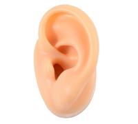 FOMIYES Realistic Left Silicone Ear Model for Piercing Practice and Jewelry Display Soft Flexible Human Ear Mold for Earring for Beauty Schools and Studios
