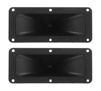 FOMIYES Rectangular Horn Tweeter Speaker Pp Material 2pcs Compact Design and Stable High Frequency Output, 75-150w Power for Treble Sound for Stage and Car Use