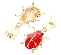 FOMIYES Red Ladybug Earrings for Women Skin Friendly Insect Jewelry for Birthday Wedding Christmas Gifts Craftsmanship Eye Catching Accessory